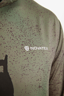 Гольфстрим (Gulf stream) лонгслив с капюшоном GRAYLING (скелет серый) GRLS-03GR
