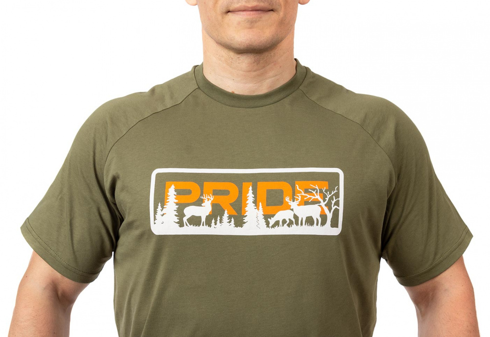 Футболка PRIDE Living Nature (Ливинг Нэйче) (хлопок, хаки) PRTS-02KH